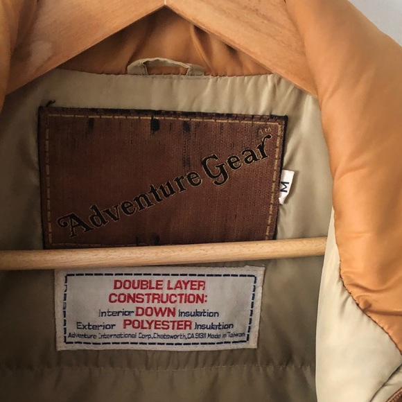 Adventure Gear Men's Brown Quilted Down Puffer Vest late 70’s early 80’s size M - Picture 8 of 10